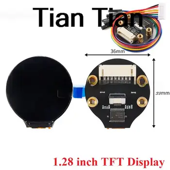 1,28-дюймовый IPS цветной TFT ЖК-дисплей с диагональю дисплея 1,28 дюйма; Круглый экран RGB LED 240 * 240 GC9A01 Dri.ve 4-проводной SPI-интерфейс 240x240 PCBBoa