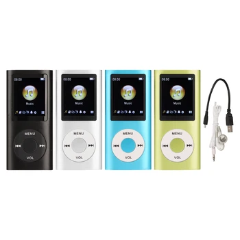 1,8-дюймовый MP3-плеер, Стильный Многофункциональный звук без потерь, Тонкий ЖК-экран, портативный MP3-плеер.