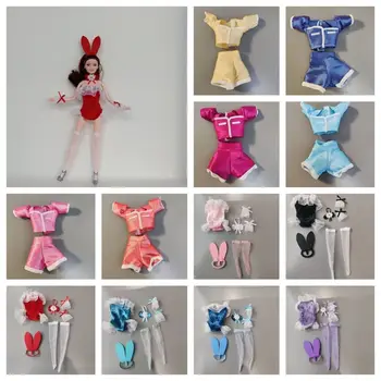 1 комплект Модного костюма на 30 см 1/6 Аксессуары для кукол Одежда Наряды Детские Милые Игрушки Кружевное платье с кроликом Шорты Юбка