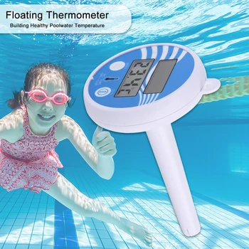 1 шт. Практичный плавающий термометр для бассейна, многофункциональный Прочный измеритель температуры прудов в спа-джакузи