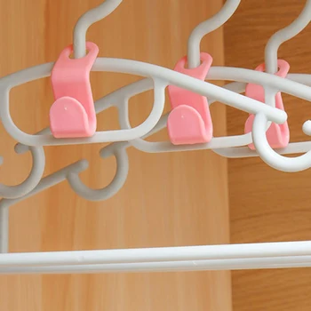 10шт Соединительных крючков для вешалок Каскадный соединительный крючок для мини-вешалок для пальто Многофункциональный Прочный для домашних шкафов