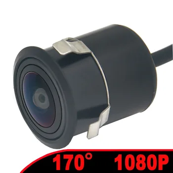 170 ° AHD 1080P Камера заднего вида автомобиля Задний ход Автомобиля Черный объектив 