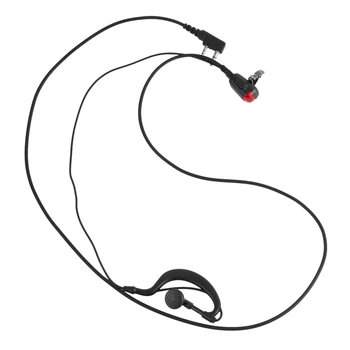 2-контактная гарнитура G-образной формы, наушник, микрофон для двусторонней радиосвязи, охранная рация, радиоприемник Kenwood BAOFENG