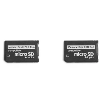 2X Адаптер Memory Stick Pro Duo, TF-карта Micro-SD/Micro-SDHC к карте Memory Stick MS Pro Duo для адаптера Sony PSP Card