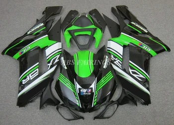 4 подарка, новый комплект обтекателей для мотоциклов ABS, подходит для Kawasaki ZX-6R 636 2007 2008 07 08, комплект кузова на заказ, зеленый