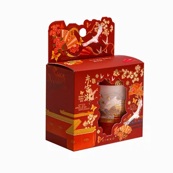 5 рулонов/шт Антикварная лента Простая художественная атмосфера Изысканное украшение Guofeng и бумажная лента