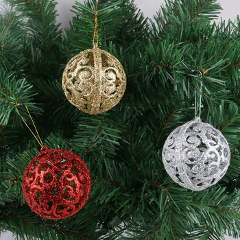 6 см Рождественская Елка, шар, Безделушка, подвесной декор для домашней вечеринки