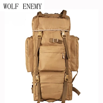 70-литровая сумка на металлическом каркасе, мужской новый тактический военный армейский Камуфляжный рюкзак на открытом воздухе, Водонепроницаемые нейлоновые рюкзаки, Охотничьи сумки