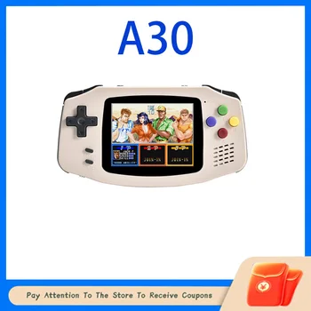 A30 2,8-дюймовый Ips-экран с разрешением 320x240 С открытым исходным кодом Ретро-игровые плееры Система Linux Английская версия Игровые приставки для взрослых