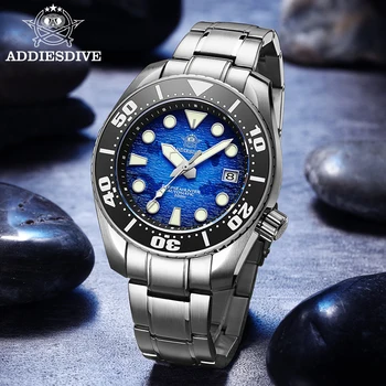 Addies Dive men NH35 автоматические часы из стали 316L часы BGW-9 светящиеся часы для дайвинга 200 м керамический безель сапфировое стекло часы