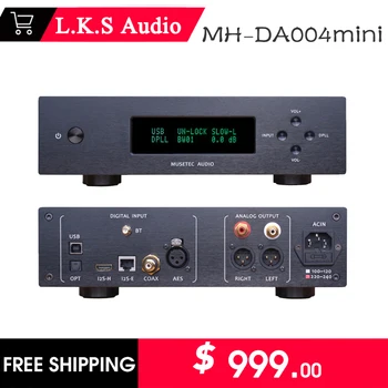L.K.S Audio LKS Musetec MH-DA004Mini DA004 Высококачественный Цифровой Аудиодекодер Es9038pro С чипом Поддерживает Bluetooth DSD512 Native