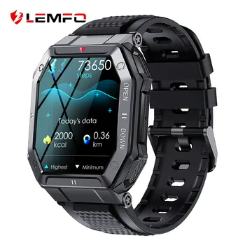 LEMFO Спортивные Смарт-часы мужские Bluetooth Call Фитнес smartwatch 2023 для Android iOS Телефон 1,85 дюйма 240 * 280 HD