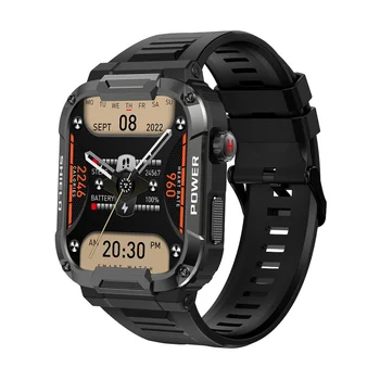 MK66 Смарт-часы для мужчин, фитнес-трекер, Bluetooth-вызов, Водонепроницаемые Спортивные смарт-часы на открытом воздухе, Монитор сердечного ритма, Спортивный браслет для здоровья