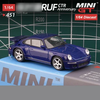 MiniGT 1/64, Отлитая под давлением модель автомобиля, Юбилейный спортивный автомобиль RUF CTR, Игрушечный Подарок для мальчиков и девочек, Коллекция Хобби