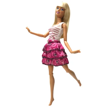 NK Один комплект кукольной одежды ручной работы Модный женский наряд Юбка Одежда для куклы Барби Детские игрушки Лучшие подарки для девочек Игрушки