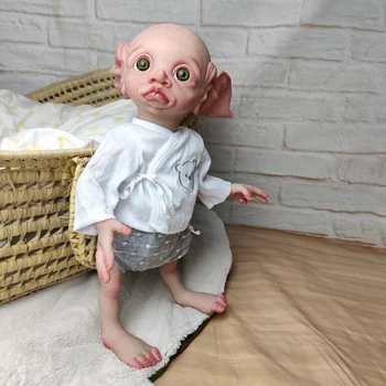 NPK 17-дюймовый Fariy Elf Ручной Работы Reborn Baby Doll Sweet Baby Коллекционная Художественная Кукла Высокого качества Ручной Работы
