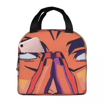 Sukuna Jujutsu Kaisen Curses Термоизолированная сумка для ланча Изолированная сумка для бенто Многоразовая сумка для Бенто Большая Сумка для ланча Дорожная