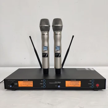 UR12D Профессиональный беспроводной микрофон FM Two Ручной для конференц-зала KTV с защитой от свиста