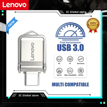 USB-накопитель LENOVO Thumb Pendrive 128 ГБ флэш-накопитель 32 ГБ 64 ГБ USB-накопитель USB-устройства USB-накопитель
