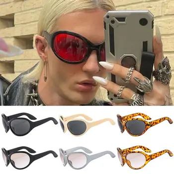UV400 Негабаритные Солнцезащитные очки Y2K Оттенков в стиле Хип-Хоп Для женщин и мужчин