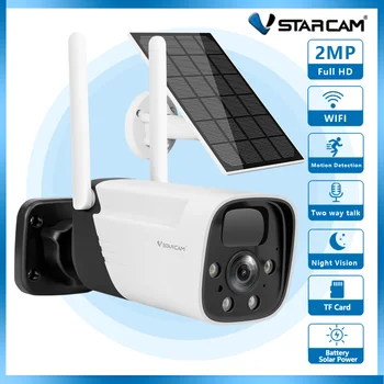 Vstarcam WIFI Солнечная Камера 2MP Human Detection Умная Наружная Камера С Солнечной Панелью Беспроводная Камера Видеонаблюдения С Батареей 