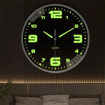 Великолепные 30-сантиметровые цифровые часы для спальни, настенное художественное украшение, настенные часы с батарейным питанием, точная шкала домашнего декора