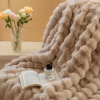 Высококачественное роскошное одеяло с утолщенным длинным ворсом, морозостойкие и теплые одеяла осенью и зимой, украшение дома, одеяло для спальни