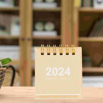Декор рабочего стола Календарь на 2024 год Аксессуар для дома Ежедневное использование Ежемесячный Мини-маленький бумажный декоративный офис