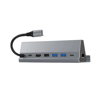 Для паровой палубы, док-станция, подставка для телевизора, концентратор, док-станция USB C к RJ45 Ethernet, HDMI-совместимый USB3.0 для SteamDeck