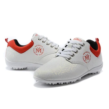 Женская спортивная обувь для гольфа с шипами для тренировок, удобная легкая обувь для гольфистов для девочек, женские кроссовки для гольфа