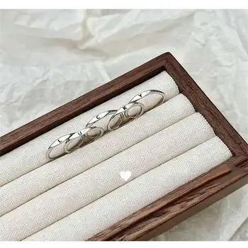 Женское модное кольцо от А доЯ Эстетичные кольца из нержавеющей стали для женщин с крошечными инициалами