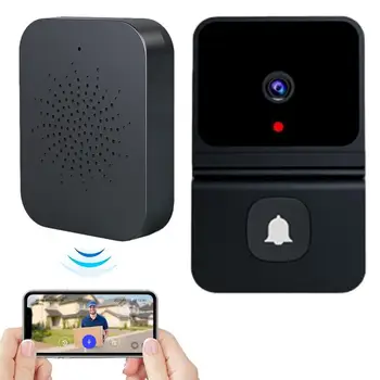Интеллектуальная камера Видеодомофона WiFi, визуальный Домофон с перезвоном, IP-дверной звонок ночного Видения, Беспроводная камера домашней безопасности