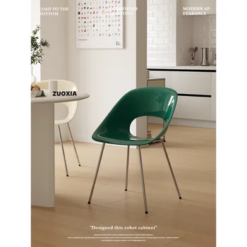 Интернет-знаменитость дома современный минималистичный креативный стул со спинкой маленькая квартира повседневная железная дизайнерская мебель для обеденного стула