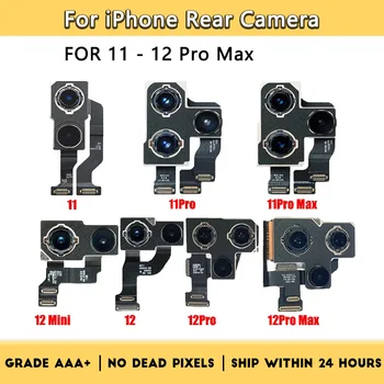 Камера заднего вида Для iPhone 11 11 Pro Max 12 Mini 12 12Pro Maxseries замена Оригинального Теста Заднего вида с четким фокусом, четким цветом, Камера