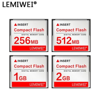 Карта памяти LEMIWEI CF Card 2 ГБ Цифровая карта памяти Compact Flash Camera Card 1 ГБ 512 МБ 256 МБ для камеры