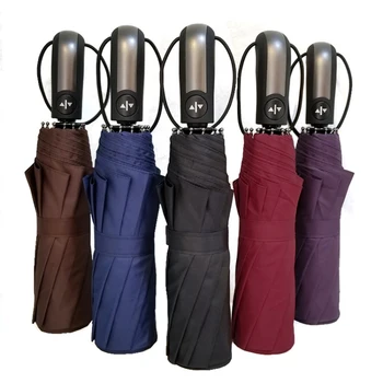 Креативные зонты, Большие, Прочные, модные, ветрозащитные, для мужчин и женщин, Аккуратно складывающиеся, Компактные, полностью автоматические, от дождя, высококачественный зонт