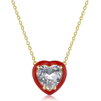 Магазин ювелирных украшений оптом из муассанита из 100% стерлингового серебра 925 пробы, созданных в форме сердца.