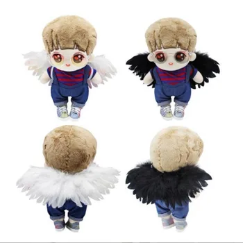 Маленькие ангельские крылышки для плюшевых кукол и 1/3 1/4 1/6 кукол BJD, игрушечные крылья, аксессуары, лучший подарок для девочек