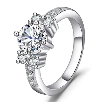 Модное Обручальное кольцо с кристаллами, Элегантный Темперамент, Женский Романтический подарок для влюбленных, Оптовая продажа с фабрики