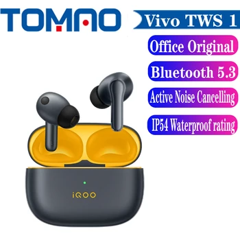 Наушники Vivo iQOO TWS 1 Bluetooth 5.3 с активным шумоподавлением 49 дБ, настоящие беспроводные наушники с 42-часовым временем автономной работы для IQOO 10 Pro