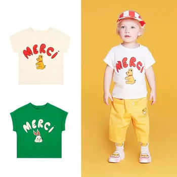 Одежда для маленьких мальчиков от 9 м до 6 т, футболки с героями мультфильмов, летняя брендовая одежда, детские топы, модные бутик-футболки для детской одежды