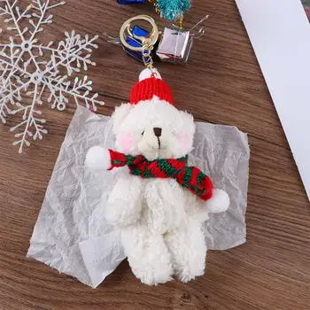 Подарки детям и девочкам Рождественская шляпа Сумка Подвесное украшение Брелок для ключей в корейском стиле Автомобильные аксессуары для ключей Рождественские брелки
