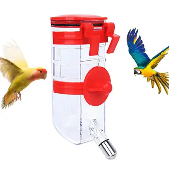 Поилка для птиц, миска для воды для птиц, Диспенсер для воды для попугаев, Автоматическая кормушка для птичьей клетки, Прочная поилка для бутылки с водой объемом 350 мл