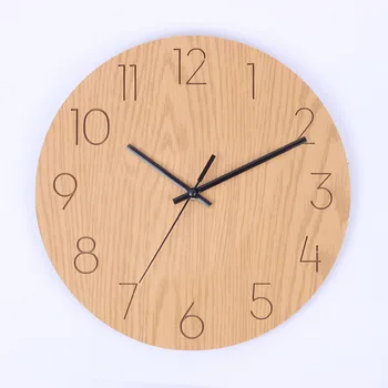 Простые reloj pared Часы Скелетного Типа Цифровые Деревянные Настенные Часы Гостиная Спальня Креативные Настенные Часы reloj de pared
