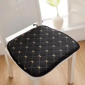 Равномерно заполненный коврик для стула, удобный коврик для стула с застежкой-молнией, легко пристегиваемый фиксированной подушкой для домашнего офиса для комфорта