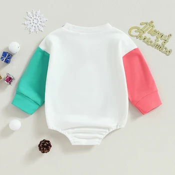 Рождественский наряд для маленьких девочек и мальчиков, комбинезон с рождественской елкой, зимняя одежда для новорожденных