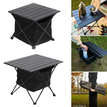 Складной стол из алюминиевого сплава, складные столы для пикника и барбекю, легкие с сумкой для хранения, износостойкие для пикников и барбекю
