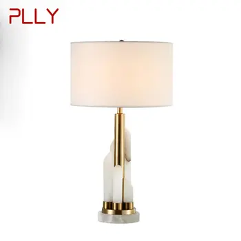 Современный светильник на прикроватной тумбочке, Роскошная настольная лампа с мраморным дизайном, домашняя светодиодная Декоративная для фойе, гостиной, офиса, спальни