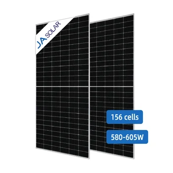 Солнечные Панели Ja Europe Warehouse Mono Solar Panels 550w 555w 540w 545w Half Cell Perc 182mm Солнечные Элементы Jasolar