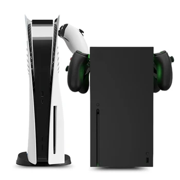 Стойка для игровой гарнитуры, кронштейн для игрового контроллера, установленный сбоку консоли, компактные аксессуары для предотвращения падения для Xbox Series X PS5